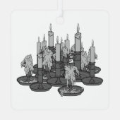 kaarsen metalen ornament (Achterkant)