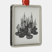 kaarsen metalen ornament (Rechts)