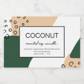 Kaarsen Productlabel Abstract ontwerp Voedselcontainer Etiket (Enkel label)