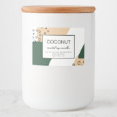 Kaarsen Productlabel Abstract ontwerp Voedselcontainer Etiket (Voorkant)