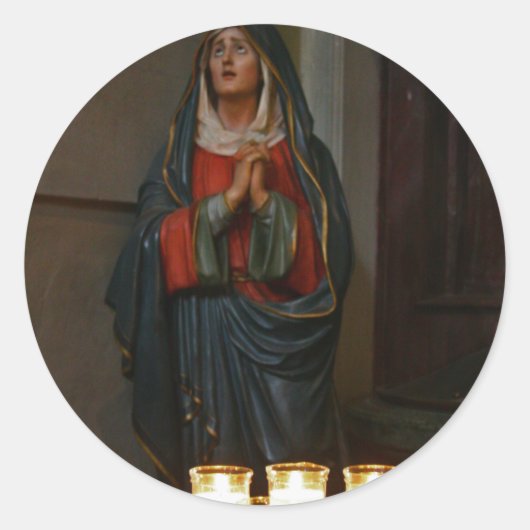 Kaarsen van Hoop [Kerstmis] Ronde Sticker (Voorkant)