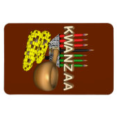 kaarsen van Kwanzaa - Magneet (Horizontaal)