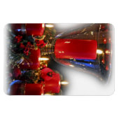 Kaarsen voor Kerstmis Magneet (Horizontaal)