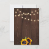 Kaarsen voor zonnebloemen met beschermende datum v save the date (Achterkant)