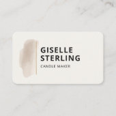 Kaarsenmaker  visitekaartje (Voorkant)