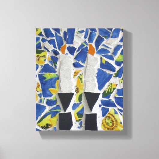 Kaarsenmozaïek Canvas Afdruk (Voorkant)