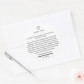 Kaarsenverzorging Ronde Sticker (Envelop)