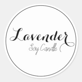 Kaarsetiketten Ronde Sticker