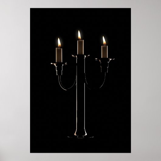 kaarslicht poster (Voorkant)