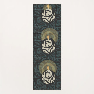kaarslicht scroll wandtapijt yoga mat