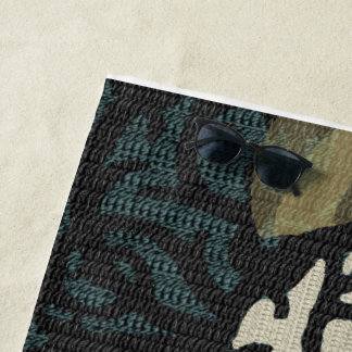 kaarslicht scroll yoga handdoek