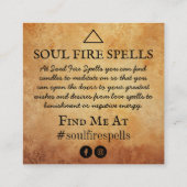 Kaarspellinginstructie Vierkante Visitekaartje (Achterkant)