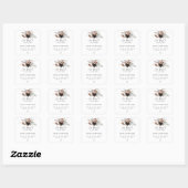 Kaarsstickers Vierkante Sticker (Vel)