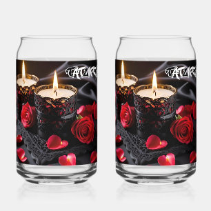 Kaarsverlichte Romance Drinkware Set Blikvorm Glas