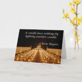 Kaarsverlichting Kaart (Gele Bloem)