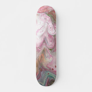 Kaarszacht roze groen Abstract skateboard dek