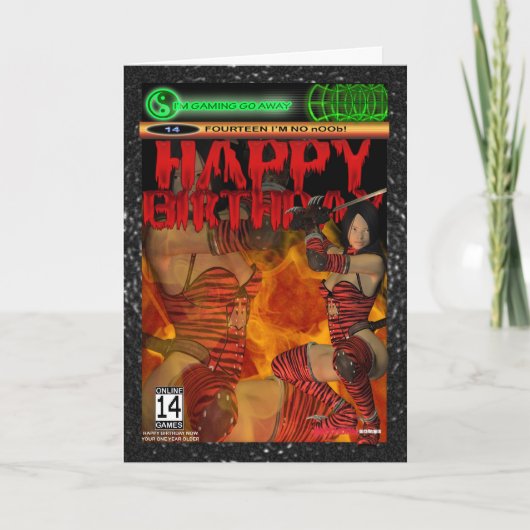 Kaart 14, veertien van de Verjaardag van de (Voorkant)