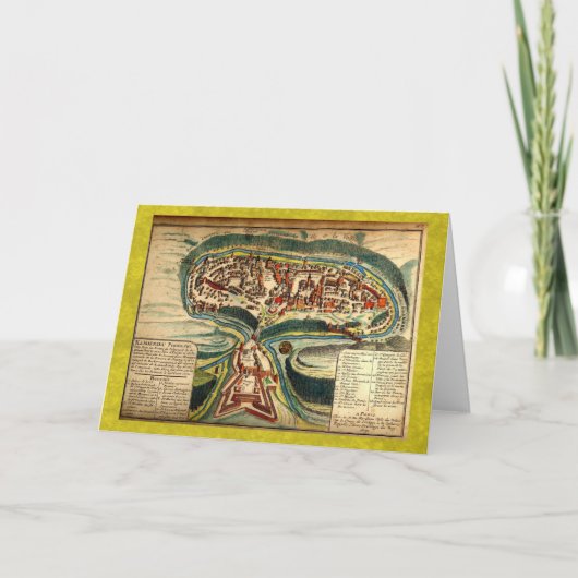 Kaart 1691 van Podilskyi van Kamianets (Voorkant)