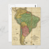  kaart 1826 Zuid-Amerika van Anthony Finley (Voorkant / Achterkant)