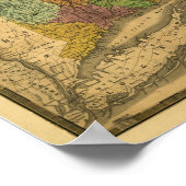 kaart 1831 - Zuid-New England Poster (Hoek)