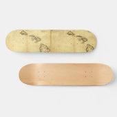  kaart 1837 Hawaii - Hawaiiaanse eilanden Skateboard (Horizontaal)