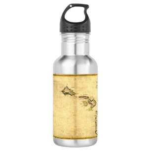 kaart 1837 Hawaii - Hawaiiaanse eilanden Waterfles