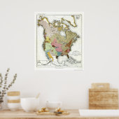 Kaart 1890 voor de Indische taalkunde Poster (Keuken)