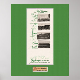 Kaart 1914, Callao Utah tot Fort Shelborn Nevada Poster