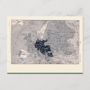kaart, 1920, Eerste Wereldoorlog, Europa Briefkaart