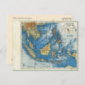  kaart, 1920, Indochine et Insulinde Briefkaart (Voorkant / Achterkant)