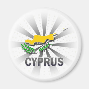 Kaart 2.0 voor de vlag van Cyprus Magneet