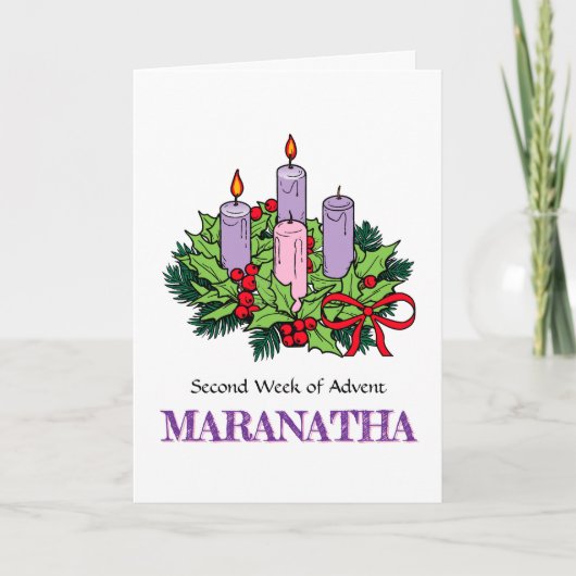 Kaart #2 van 4 voor Advent (tweede week) (Voorkant)