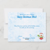 Kaart 2 van de Foto van Kerstmis van het Wereldbol (Achterkant)