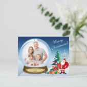 Kaart 2 van de Foto van Kerstmis van het Wereldbol (Staand voorkant)