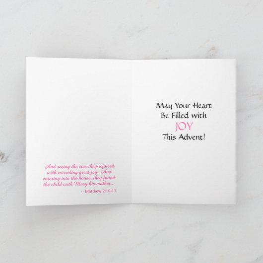 Kaart #3 van 4 voor Advent (derde week) (Binnen)