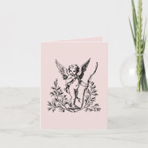 Kaart 4" x 5.6 " van de Nota van de Cupido