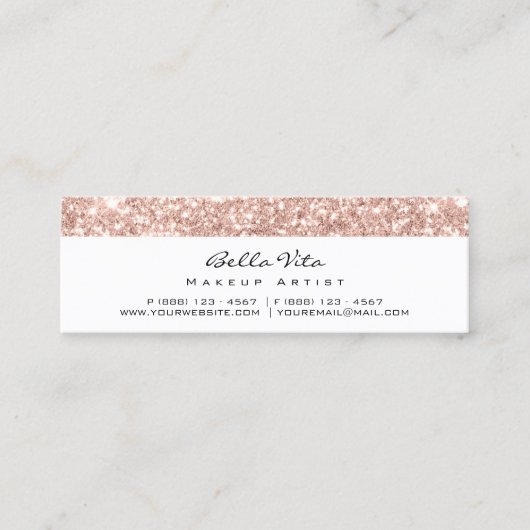 Kaart 6 Punch Makeup White Rose Blue Spark (Voorkant)