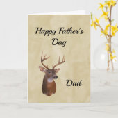 Kaart 8 van vaderdag de hertennatuur van de (Gele Bloem)