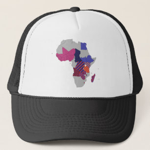 Kaart Afrika Politiek Geografisch Continent Trucker Pet