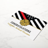 Kaart Afstuderen brandweerkorps van de brandweerac (Gedraaid)