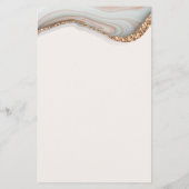 Kaart Agate Stone Marble Menu (Achterkant)