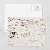 KAART: AMERIKAANSE INDIANEN 2 BRIEFKAART (Voorkant / Achterkant)