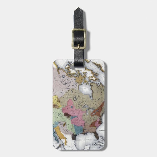 KAART: AMERIKAANSE INDIANEN 3 BAGAGELABEL (Voorkant verticaal)