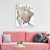 KAART: AMERIKAANSE INDIANEN 3 CANVAS AFDRUK (Insitu (Woonkamer))