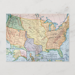 Kaart: Amerikaanse uitbreiding, 1905 Briefkaart