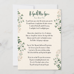 Kaart Annie Johnson Flint - 'Hij geeft meer eer'