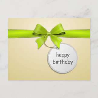 Kaart Ansichtkaart Lint verjaardagswensen