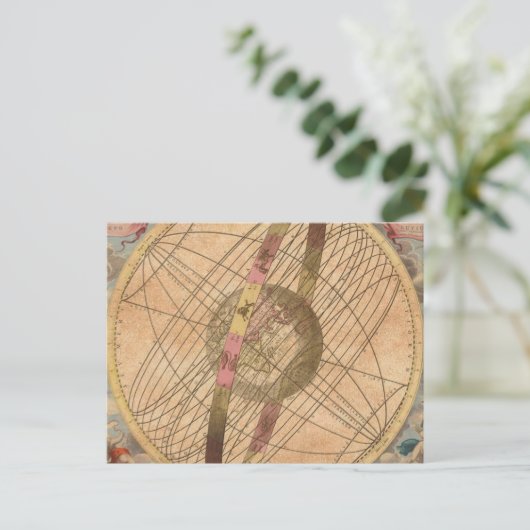 Kaart Antiek Onmiddellijk Ondoorzichtig Exemplaar (Staand voorkant)