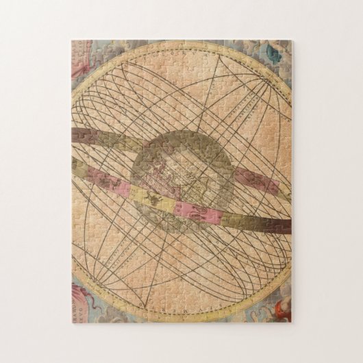 Kaart Antiek Onmiddellijk Ondoorzichtig Exemplaar Legpuzzel (Verticaal)