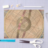  Kaart Antiek Onmiddellijk Ondoorzichtig Exemplaar Tissuepapier (Craft)